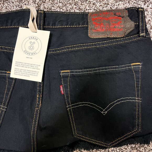 Urban Renewal Remade Levi's Low-Rise Denim Micro Mini Skirt - Picture 10 of 10